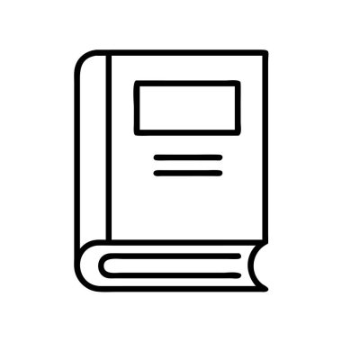 Eğitimi, bilgiyi, edebiyatı ve akademik uğraşları sembolize eden kapalı bir kitabın minimalist bir sanat simgesi. Dijital projeler ve öğrenme temaları için ideal.