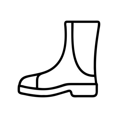 Bu canlı taslak simgesi, hava durumu, moda, koruma, iş ve dijital tasarımlardaki açık hava faaliyetleri ile ilgili kavramları göstermek için mükemmel tek bir çizme sergiliyor.