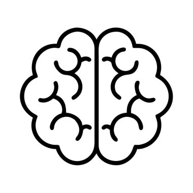 Bu, insan beynini tasvir eden açık, minimalist bir sanat simgesi. Zekayı, düşünmeyi, hafızayı, yaratıcılığı ve problem çözmeyi, tıbbi, eğitici ve kavramsal tasarım projelerine uygun olanları sembolize eder..