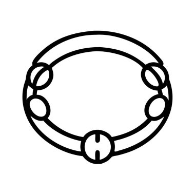 Bu basit taslak vektör ikonu bir tef, popüler bir perküsyon enstrümanı tasvir eder, müzik, kutlama, ritim ve kültürel etkinliklerin temalarını iletmek için mükemmeldir..