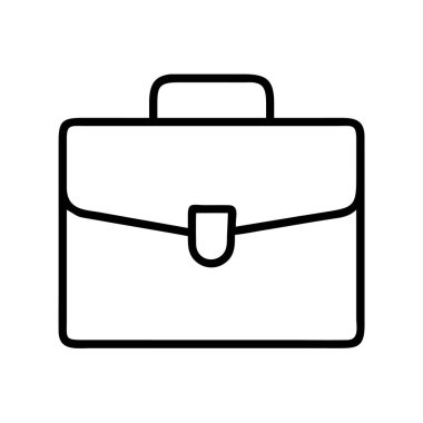 Bu minimalist çizgi sanat ikonu, profesyonelliği, işi, eğitimi, işi ve önemli belgeleri sembolize eden klasik bir evrak çantasına sahiptir. Web, uygulamalar ve yazdırma medya tasarım projeleri için ideal.