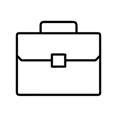 Klasik bir evrak çantasının minimalist bir sanat simgesi. Profesyonelliği, kariyeri, finans ve ofis işlerini sembolize ediyor. Ticari, hukuki ve finansal grafik tasarım projeleri için mükemmel.