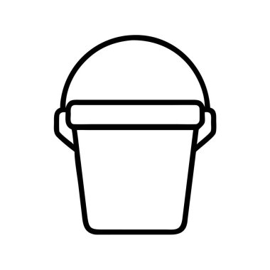 Basit boş bir kovayı sapıyla tasvir eden açık ve çok yönlü bir sanat simgesi. Bu minimalist grafik, basitlik ve fayda odaklı çeşitli tasarım projeleri için uygundur..