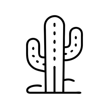 Saguaro kaktüsünün temiz, basit bir sanat simgesi. Çöl hayatını, dayanıklılığı ve kuru ortamları sembolize ediyor. Web, uygulamalar veya yazıcı tasarımları için ideal. Biraz doğa ya da Güneybatı teması gerektiriyor..