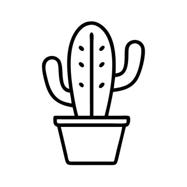 Çöl bitkisini, dayanıklılığı ve doğal güzelliği temsil eden bir kaktüsü tasvir eden minimalist çizgi sanat ikonu. Uygulama tasarımı, web siteleri, eğitim materyalleri ve ev dekorasyonu temaları için ideal.