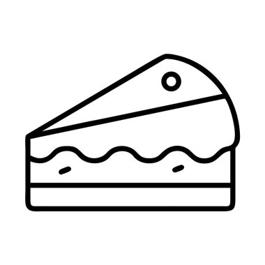 Temiz ve çok yönlü sanat ikonu zengin kremsi tabakalı ve büyüleyici vişne aksanlı enfes bir pasta dilimi sergiliyor. Menüler, web siteleri ve uygulama arayüzleri için mükemmel..