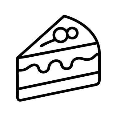 Üçgen şeklinde bir pasta diliminin temiz ve izole bir çizgisi, farklı katmanlar ve basit, zarif bir üst süsleme. Menüler, davetiyeler, web grafikleri ya da tatlı ve şık bir dokunuşa ihtiyaç duyan her proje için idealdir. Bu vektör biçimi