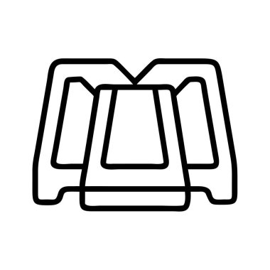 Temiz, minimalist bir vektör ana hatları simgesi. Basit bir standın üzerinde duran üç mum tasvir ediyor. Çeşitli dijital ve baskı tasarımlarında sıcaklık, maneviyat, hatırlama veya bayram vesilesi kavramlarını iletmek için idealdir. Şeffaf arkaplan 