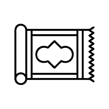 Temiz, minimalist bir vektör ana hatları simgesi. Basit bir standın üzerinde duran üç mum tasvir ediyor. Çeşitli dijital ve baskı tasarımlarında sıcaklık, maneviyat, hatırlama veya bayram vesilesi kavramlarını iletmek için idealdir. Şeffaf arkaplan 