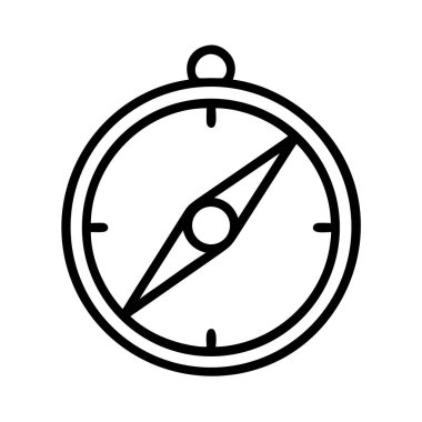 Basit bir pusula simgesi, yön bulma, seyahat, keşif ya da yolunuzu bulmak için ideal. Çok yönlü tasarım için beyaz arkaplanda izole.