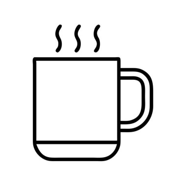 Sıcak bir içecek bardağını tasvir eden basit bir sanat simgesi. Web, mobil uygulamalar, UI tasarımı, sunumlar ve grafik tasarım projeleri için ideal, sıcaklığın ve konforun etkili bir şekilde taşınması.