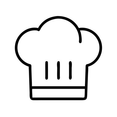 Şefin şapkasının çıtır çıtır, basit bir sanat simgesi. Bu grafik aşçılık, aşçılık ve gıda endüstrisi uzmanlığını temsil ediyor. Menüler, markalar ve mutfak tasarımları için çok yönlü.