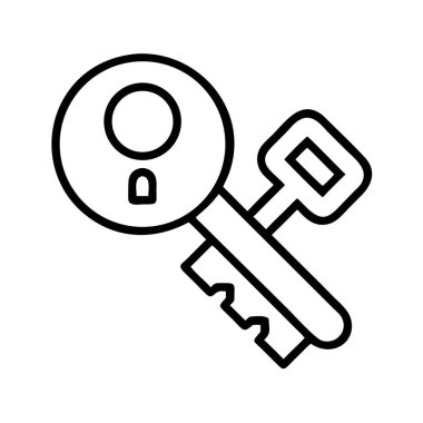 Güvenli erişim sistemi için ana anahtar resimleme