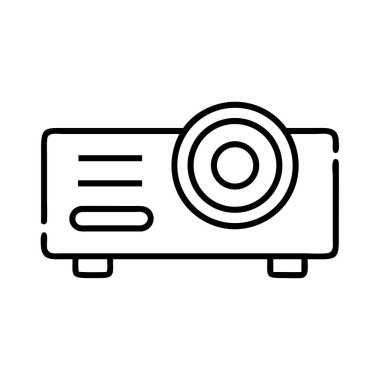 İş ve eğitim kullanımı için projektör çizgisi resim simgesi