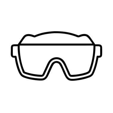 Koruyucu güvenlik gözlüğü veya göz giysisinin ana simgesi