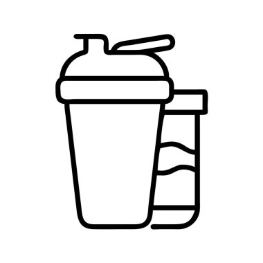 Bağlı depolama ile fitness protein karıştırıcı şişe