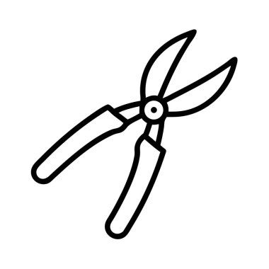 Bahçecilik için bahçe budama makası satır simgesi