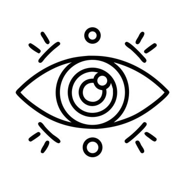 Görüş çizgisi ikonu farkındalık ve anlayış kavramı.