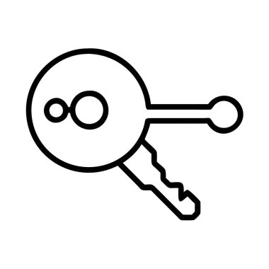 Güvenlik, erişim, kilidi açma ve mahremiyet için anahtar simgesi