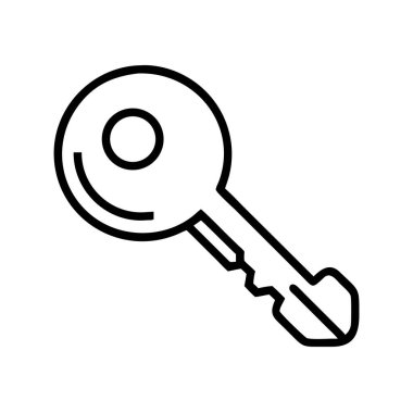 Güvenlik erişimi için anahtar satır resim resimleme