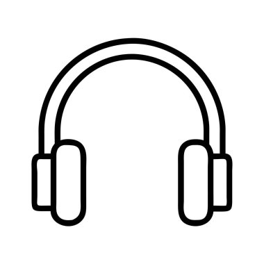 Müzik ve ses için kulaklık çizimi