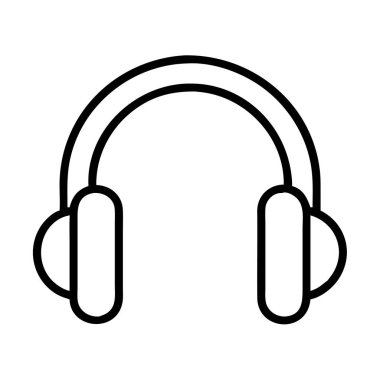 Ses tasarımı için kulak üstü kulaklıkların ana simgesi