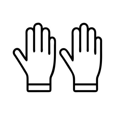 Koruyucu iş eldiveni çift sembolünün ana simgesi
