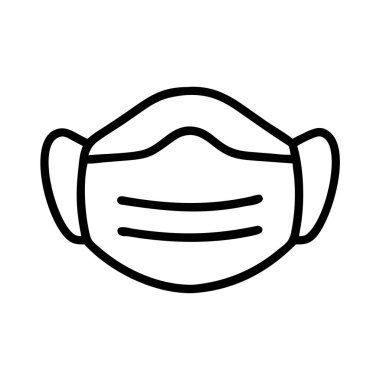 Sağlık koruması için cerrahi solunum maskesi simgesi
