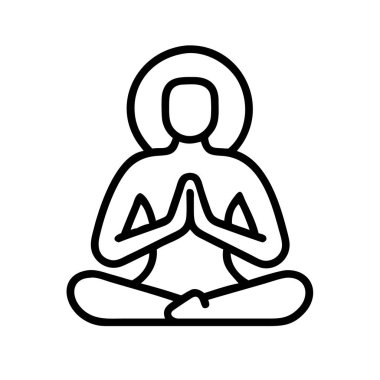 Nilüferde meditasyon yapan kişi dua eden ellerle poz verir.