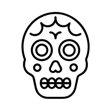 Ölü şeker kafatası günü geleneksel Calavera ikon sanatı