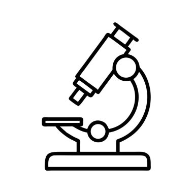 Bilimsel araştırma kullanımı için laboratuvar mikroskobu simgesi