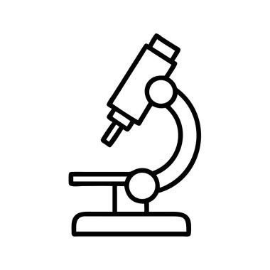 Mikroskop ana hatları bilim ve keşif simgesi