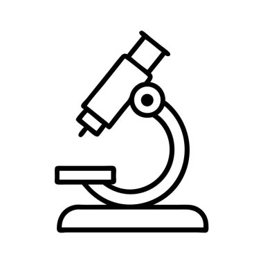 Laboratuvar, bilim, biyoloji ve eğitim için mikroskop taslağı