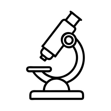 Mikroskop bilimsel araç simgesi araştırma laboratuvarı