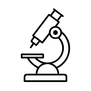 Mikroskop simgesi, bilimsel keşif aracı.