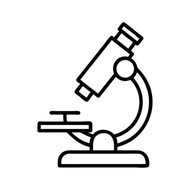 Taslak biçimi bilimsel laboratuvar mikroskobu simgesi
