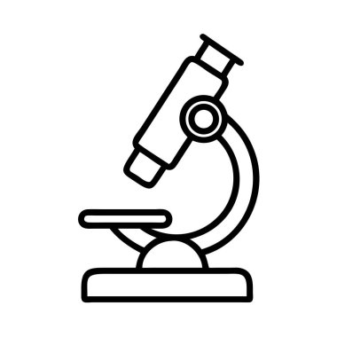 Bilimsel araştırmalar için laboratuvar mikroskobu simgesi