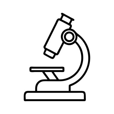 Mikroskop bilimi araştırma laboratuvarı analiz simgesi