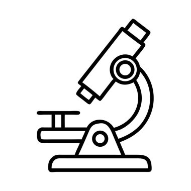 Bilimsel araştırma çalışması için özet mikroskop simgesi