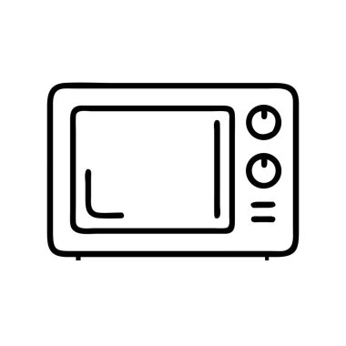 Modern mutfak mikrodalga fırın elektronik aygıtı..
