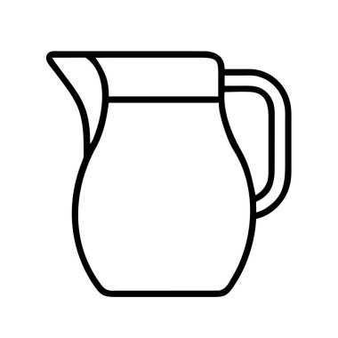 Sıvılar, içecekler ve içecek servisi için sürahi simgesi