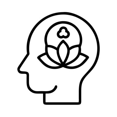 İç huzur ve ruhsal aydınlanma ikonu konsepti