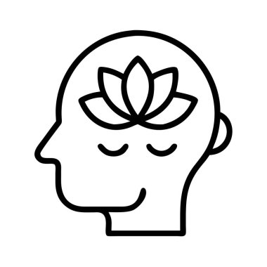 Nilüfer çiçeğinin kafasında farkındalık ve meditasyon kavramı