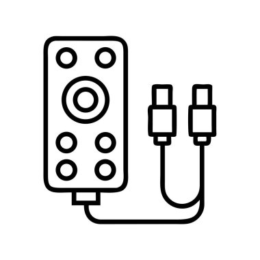 Kablo ve iki bağlantı simgesi ana hatlı uzaktan kontrol