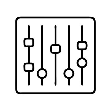 Ses karıştırıcı kontrol paneli eşitleyici fader ayarları