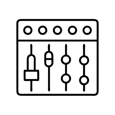 Ses karıştırıcı dengeleyicisi düz dış hat simgesini denetler