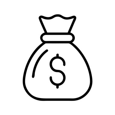 Para çantası dolar simgesi finansal refah konsepti