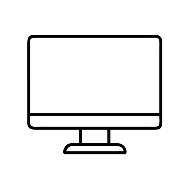 Modern bilgisayar monitörü ekran görüntüleme aygıtı simgesi