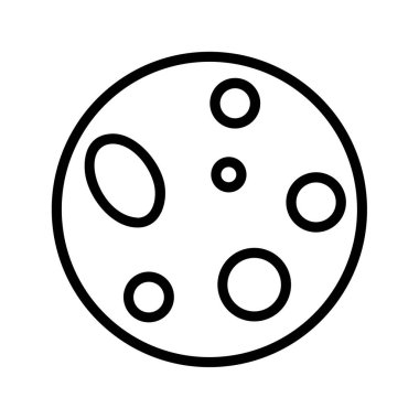 Ay 'ın minimalist simgesi mi yoksa kraterli bir gezegen mi?