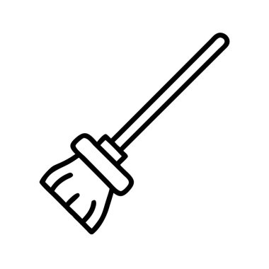 Süpürge temizleme aracı ev aletleri basit simge